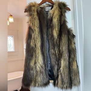 ASOS Faux Fur Vest, size 4